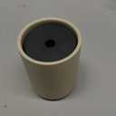 Ceramic Toilet Brush & Holder Set - Freestanding Deep-Cleaning Toilet Bowl Cleaner Brush, Stainless Steel Handle, Small & Sturdy for Storage, Easy to Clean, Non-Scratching (Sand)