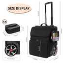 OCHEAL Large Makeup Train Case with 4 Travel Makeup Bags Set, Cosmetic Case for Hairstylist, Hairdresser Storage Bag with Detachable Pouch, Heat Insulation and Anti-Scalding Full Layer
