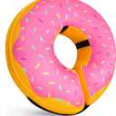 Katoggy Inflatable Dog Cone Collar for Dogs & Cats - Soft, Adjustable Blow-up Donut E-Collar for Small, Medium & Large Pets M