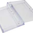 Gary Plastic Packaging 10 Pack Clear Acrylic Card Storage Boxes with Lids  3 1/2" L x 2 1/2" W x 1/2" H Baseball Card Storage Box, Sports Card Boxes and Magic Card Storage Box  Made in USA