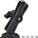 Heavy-Duty Camera Wall/Desktop Mount with 1/4"-20 Thread, Aluminum Alloy Arm, Dual Ball Heads, 1-Inch TPU Ball, Free Rotation,Compatible with DSLR, CCTV, Projectors, RAM B System