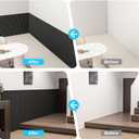 Art3d Wainscoting Panels, Beaded Polystyrene Wall Board for Interior Wall Dcor, 79.3 Wide X 40.7 high, Covers 22.38 sq.ft, Black