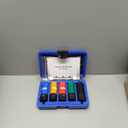 Orion Motor Tech 1/2" Drive Lug Nut Socket Set, Metric 17 19 21 mm & SAE 13/16 7/8 in. Wheel Socket Set, 5pc Impact Lug Nut Socket Set, Thin Wall Lug Nut Sockets with Colored Protective Covers