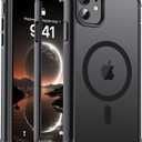jaroco Magnetic for iPhone 11 Case, [Compatible with MagSafe][Military Grade Drop Protection][Heavy Duty Protection][Non-Slip][Shockproof] 2-Layer Durable Bumper Phone Case 6.1''-Black