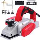 Electric Hand Planer, Wood Planer for Woodworking, 3-1/4 Inch Corded Planer with Blades, Edge Guide8201