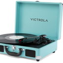 Victrola Journey II (2025 Model) – Bluetooth Suitcase Record Player – Built-in Stereo Speakers with Enhanced Bass, 3Speed Turntable, Bluetooth Input and Output, RCA & Headphone Outputs (Turquoise)