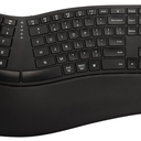 DELUX Ultra-thin Ergonomic Wireless Keyboard GM909-Black