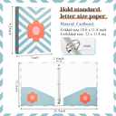 ReliThick 3 Pcs Retro Bow 3 Ring Binder, 1 Inch Round Ring with Interior Pockets, Decorative Retro Binders, Clipboard Binder, Groovy School Supplies for School Office,Letter Size (Mixed Color)