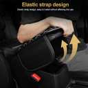 Center Console Cover Fit for Accord: Upgraded Bling Diamond Car Armrest Cover - Crystal Rhinestone Car Center Console Cover with 2 Storage Bags,Anti-Scratch Auto Armrest Pad Accessory Black