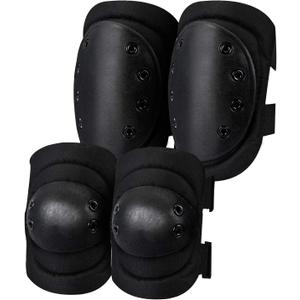 Tactical Knee Pads ,Airsoft Knee & Elbow Protective Pads Guard for Army, Paintball, Hunting and Anyother Outdoor Sports