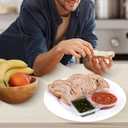 40PCS Double Condiment Container with LidDouble Compartment Plastic Snack Containers for Sauce Snack (Transparent, TLH-40)