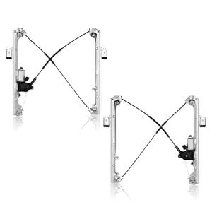 Pair Front Driver & Passenger Power Window Regulator w/Motor Compatible for Chevy Silverado Tahoe Suburban Avalanche Cadillac Escalade GMC Yukon Sierra 2000-2006 Left & Right Side Set of 2