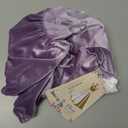 IBTOM CASTLE Baby Girl First Birthday Outfit Fall Winter Velvet Romper Bodysuit Bow Headband Socks Christmas for Cake Smash (12-18 Months, Purple-one)