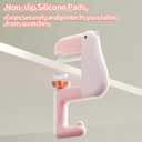 Purse Hook for Table  2-Pack Foldable & Non-Slip Bag Hanger, Cute Bird Design Purse Holder for Desk, Table & Travel  Strong & Compact Desk Accessories (2-Pack Black)