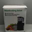 Cold Press Juicer, 5.5 Inch Wide Feed Chute Juicer Machine, Slow Masticating Juicer for Whole Vegetables & Fruits, Black