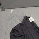 Locoowai 3 Pack Men's Ribbed Turtleneck Shirts, Long Sleeve Mock Neck Lightweight Pullover Sweaters Knit Base Layer Tee Tops(Black, Dark Gray, Heather Gray,XX-Large)