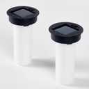 Solar-Lantern Waterproof Flame-Lights Replacement Top - Garden Decor Outdoor Flame Lighting Decorative Patio Lighting Solar Replacement Top (2pack) (2.76 Flame)