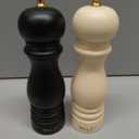 Salt and Pepper Grinder Pepper Mill Grinder Pepper Grinders Shakers Salt Mill Set of 2 with Adjustable Ceramic Rotor 7 Inch Black and White