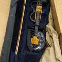 Premium Carbon Fiber Electric Violin Full Size 4/4,Professional Electric Violin for Adults Beginner,Teens,Electric Fiddle Kit with Pro Pick Case -ZNDS-2303