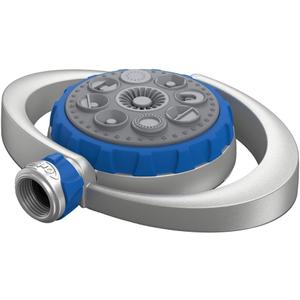 Orbit Metal 8-Pattern Turret Sprinkler Adjustable Spray, Weighted Base, Covers Up to 35 ft (28252)