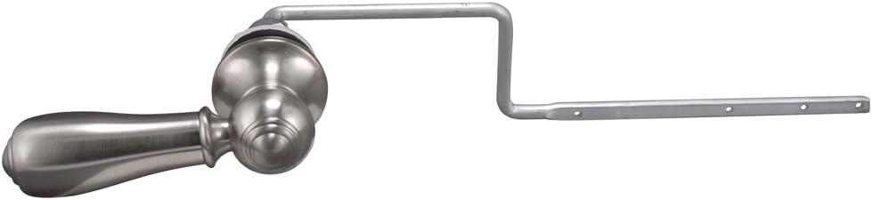 Plumb Pak Keeney PP836-71BNL Universal Fit Toilet Handle Tank Flush Lever, Decorative Faucet Style for Front, Side, or Angle Mount, Brushed Nickel