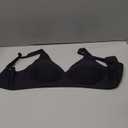 OEAK Womens Deep V Bras Wireless Comfortable Bra Supportive No Underwire Bras Tshirt Push Up Bralettes Plunge Seamless Bra (Medium, Black)