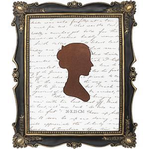 AELS 8x10 Inch Vintage Picture Frame, Elegant Antique Photo Frames with Glass Front, Photo Display, Tabletop Wall Hanging, Gift Ideas, Gold and Black