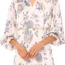 Vince Camuto V-Neck Long Sleeve Maxi (L)
