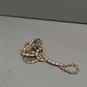 TENOC Universal Phone Crossbody Chain, Anti-theft Cell Phone Lanyard, Around The Neck Metal Cellphone Strap with Patch for Women, White