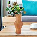 Rattan Woven Flower Vase - Elegant Rattan Vase Home Decor for Dried Flowers - Artificial Wicker Floor Vase for Home Office Decoration, Rustic Boho Design, 45X19cm/17.71X7.48inch
