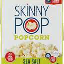 Pack of 2, SkinnyPop Sea Salt Microwave Popcorn, 16.8 OZ, Best By 05 18 2025