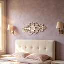 SOFE White Distressed Carved Wood Wall Art, 26 X 10 Inches Over the Door Decor, French Country Scroll Floral Wall Sculptures for Kitchen Bathroom, Home Decor Accents for Above Bed Window Entryway
