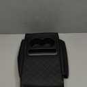 Hovom Car Center Console Cover, 13.39"7.87"2.76" Leather Armrest Cover for Cars, Memory Foam Armrest Pillow with Pocket, Cup Holder & Phone Slot, Universal Vehicle Arm Rest Cushion Pad (Black)