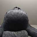 Husband Pillow XXL - Reading Pillow Bed Chair with Arms & Back Support - Dark Grey - Back Pillow for Sitting Up - Bed Rest Arm Pillow - Comfy Reading Pillow for Adults