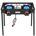 Vivicreate High Pressure Propane Gas Outdoor Camping BBQ Grill Stove Burner Estufas de Gas para Cocinar Afuera Es gas propano Regulator 20 PSIG