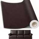 Leather Repair Patch, 24 x 54 Inch, Self Adhesive Leather Repair Tape, Large Vinyl Patch Kit, Vinyl Repair Tape, for Couches, Car Seats, Chairs, Furniture (Dark Brown)