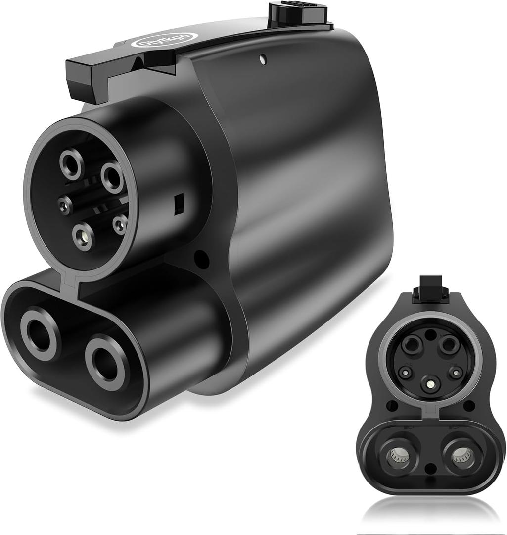 NACS to CCS Adapter,Tesla to CCS1 Supercharger Adapter 500A 1000V Fast Charger for V3/V4 DC Charging Stations, Compatible with Ford, GM, Rivian EVS Black