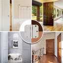 TICONN 48-Pack 3.5 Inch Door Hinges with 5/8" Radius Corner, 3-1/2 x 3-1/2 Inch Iron Bifold Residential Doors Hardware (5/8" Radius Corner, Satin Nickel, 48 Pack)