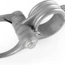 Wmebee 2-3/8" (2-1/2") x 1-3/8" Durable Chain Link Spring Loaded Gate Closer. Fence Lock gate Closer Outdoor