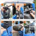 Universal Clip on Towing Mirrors Extensions for Towing Side Mirror Extenders for Towing with RainGuard, Adjustable Convex Towing Mirrors Pair for Trailer Truck Car RV