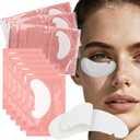 150 Pairs Under Eye Pads, Eyelash Extension 100% Natural Hydrogel Patch Lash Gel Pad for Extensions supplies, Beauty Makeup Mask Kit (Pink)