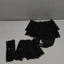 High Waisted Thongs Lace Full Coverage Soft Tangas Tropical Plants Lace Thongs Comfortable Sexy Underwear, Small