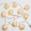 SUNSGNE 8.5Ft Cute White Lantern String Lights, 10 Mini LED Oriental Style White Lanterns Plug in Home & Garden Decorative Lights for Indoor Outdoor Patio Party Wedding Bedroom Bistro Bar