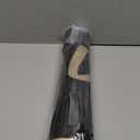 Artoid Mode Black Xmas Tree Christmas Welcome Doormat, Winter Home Decor Low-Profile Switch Rug Door Mat Floor Mat for Indoor Outdoor 17x47 Inch