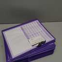 Mr. Pen- Plastic Folders with Pockets and Prongs, 24 Pack, Letter Size, Purple, Flexible Plastic Folders with Prongs, Clear Front Pocket and Card Slot