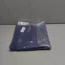 Cloth Placemats Set of 6, Cotton Linen Blend Machine Washable Durable Linen Table Mats, Heat Resistant Placemats Wrinkle Free Place Mats for Dining Table, Easy to Clean (Navy Blue, 6)