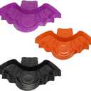 10 Pcs Halloween Bat Candy Dish Plastic Trick or Treat Bowls Large halloween Party Plastic Serving Tray Tableware Halloween Candy Holders Party Supplies