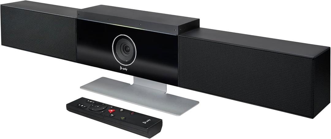 Poly Studio 4K USB Video Conference System (Plantronics) - Camera, Microphone, & Speaker Bar for Small & Medium Conference Rooms - Auto Framing & Tracking - Teams/Zoom Certified