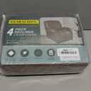 Leather Look Recliner Chair Covers, 4-Pieces Stretch Recliner Cover, Soft Reclining Chair Slipcover, Washable Furniture Protector for Lazy Boy Recliner (1 Seater, 06 Brown)