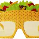 Sandwich Eyeglasses Novelty Funny Eye Glasses Sunglasses Eyewear for Adults Kids - Yellow
